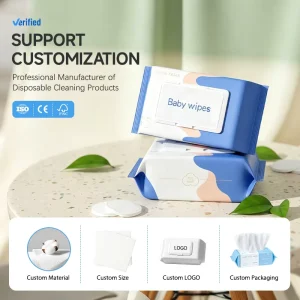 Premium Customized Material Baby Wet Wipes Ultra Soft for Newborn Delicate Skin Unscented Daily Care