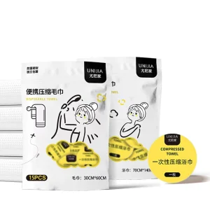 Premium Disposable Compressed Bath Towel Tablets Multi Functional Biodegradable Non Woven Fabric Instant Use Highly Absorbent