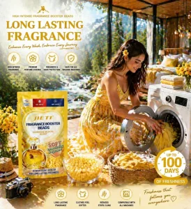 Premium Eco Friendly Solid Fragrance Beads 26g Anti Static Mite Control Laundry Detergent Private Label Available