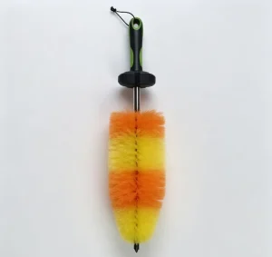 Premium Flexible PP Bristles Car Wheel Brush Rust Resistant Galvanized Wire Core Car Wash Accessory