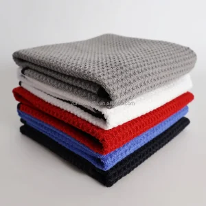 Premium Kitchen Waffle Towel Custom Logo No Water Mark Microfiber Towels for Car Kitchen Window Glass