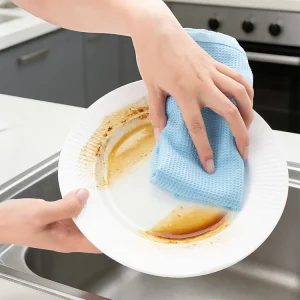 Premium Kitchen Waffle Towel Sublimation Embroidery Custom Logo Microfiber Waffle Weave Tea Towel