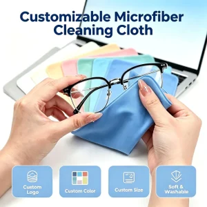 Premium Microfiber Cleaning Cloth for Complete Optic Care Safe Effective Solution for All Types of Eyewear Lenses