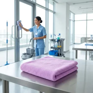 Premium Microfiber Cleaning Rags Soft Absorbent Microfiber Towel Universal Cleaning Cloth for Professional Cleaners
