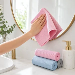 Premium Quick Dry Microfiber Glass Cloth Lint Free Streak Free Super Absorbent Window Cleaning Towel for Auto Home