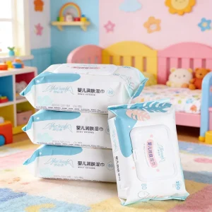 Premium Soft Disposable Portable Cleaning Wet Tissue Wet Wipes Easy to Use for Baby Care