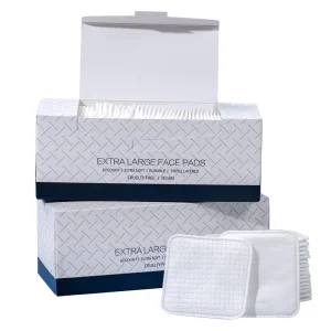 Premium Thickened Viscose Cotton Pads Disposable Facial Towel Soft Makeup Remover Wipes 7*9cm Needle hole Edges Fully Adhesive