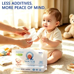 Preservative-Free Baby Wipes with 99.9% Pure Water