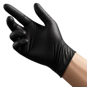 Price Black Nitrile Disposable Safety Gloves 4 Mil Latex Free Powder Free Silicone free Smooth Texture Non Sterile Size L