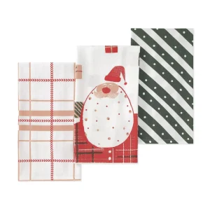 Printed 100% Cotton Kitchen Accessories Set 3 Eco-Friendly Quick-Dry Custom-designed Dishcloths Napkins Factory Custom-made