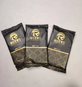 Printed Disposable Cleaning Nonwoven Wet Wipes Hand Single Piece Restaurant Nonwoven Cleansing Wet Tissue with logo