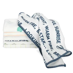 Printed Microfiber Kitchen Towel, Absorbent Reusable Dish Cloth, Soft Scratch-Resistant