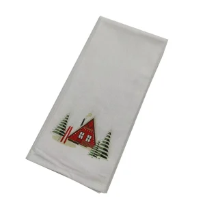 Printed Rectangle 100% Cotton Christmas Decoration Napkins & Dish Towels Eco-friendly Handmade 46x70cm