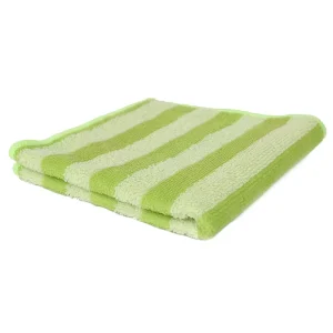 Printed Thick-Stripe Microfiber Cleaning Cloth for Household Use