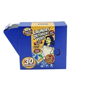 Private Label 20-25g 6 in 1 Laundry Pods Eco-Friendly Laundry Detergent Capsules Pods Reach Svhc Qualification