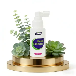 Private Label Alcohol Hand Sanitizer Gel Waterless Antibacterial Kills 99.9% Germs 60ml