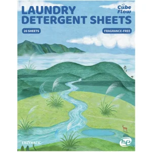 Private Label Baby Laundry Detergent Sheets Eco Friendly Deep Cleaning Fragrance free Detergent Sheet