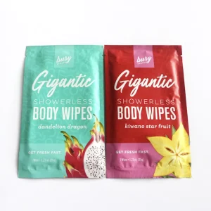 Private Label Body Handy Cleaning Individually Wrapped Wet Tissue Showerless Adult Body Wipes With Fragrance