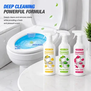 Private Label Deep Cleaning Toilet Cleaner Non Toxic Septic Safe Removes Stubborn Stains Odors Fresh Scent Deodorizer Spray