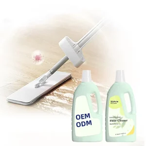 Private Label Eco Friendly 800ml Floor Cleaner Liquid Detergent Herbal Green Sanitizing Household Stain Remover