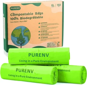 Private Label Eco Friendly Compostable Garbage Bags Cornstarch Based Biodegradables