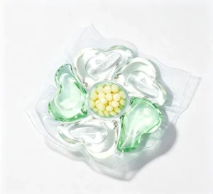 Private Label Eco-Friendly Laundry Pods 6-Chamber Flower Design 75% Active Formula OEM/ODM Fruity Fragrance