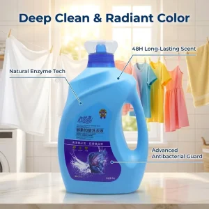 Private Label Enzymatic Laundry Liquid Detergent Antibacterial 2kg
