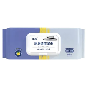 Private Label Extra Large Kitchen Wipes Heavy Duty Degreasing Wipes Bamboo Biodegradable OEM ODM GMPC CE Factory