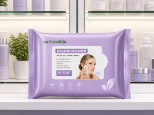 Private Label Gentle Effective Calming Facial Make Up Cleansing Wipes Customized Face Makeup Remover Towelettes Remove Grease