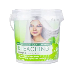 Private Label Herbal Hair Bleach Powder Salon Fused Blue and White Dust Free Tone Remover Strong Hold for Dry Hair