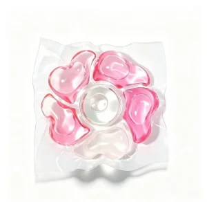Private Label Laundry Pods 6 Chamber Unique Flower Shape 75% Active Formula OEM ODM Custom Brand Washing Capsules
