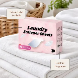 Private Label Lavender Scent Eco Friendly Disposable Dryer Sheets & Fabric Softener Anti Static Slices