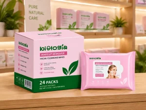 Private Label Makeup Remover Cleansing Face Wipes Disposable Makeup Remove Wet Wipes