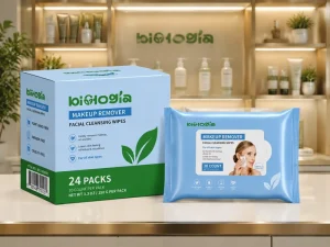 Private Label Makeup Remover Wipes Daily Facial Cleanser Gently Cleanse and Remove Oil & Makeup