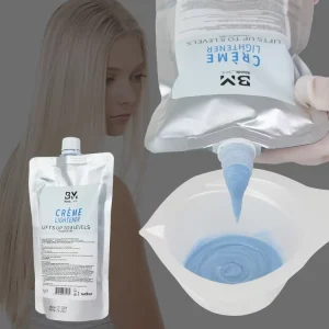 Private Label Salon Professional Hair Color Removers Bleaching Peroxide Lotion 9 Level Hair Lightening Bleach Cream
