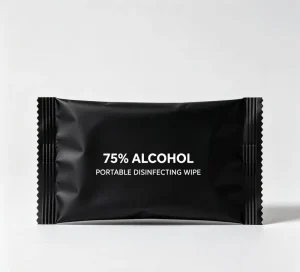 Private Label Single Use 75% Alcohol Sanitizing Wipes Disinfect Portable Individual Pack Disposable Cleaning Wet Tissue