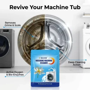 Private Label Washing Machine Cleaner Powder Active Oxygen Deep Cleaning Tank Descaler Pouch