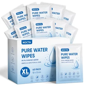 Private Label Water Wipes 99.9 Percent Pure Water Wet Tissue OEM Custom Fragrance Free Sensitive Skin Cleansing