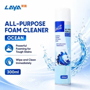 Private Logo Home Care All Purpose 300ml Foam Cleaner Aerosol Ocean Fragrance Multi Purpose Disposable Cleaning Spray Factory
