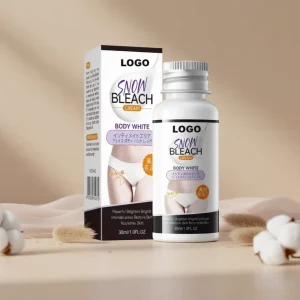 Private Part Organic Whitening Lotion Snow Bleach Body Moisturizer Fresh Fragrance Intimate Underarms Bikini Area Remove Dark