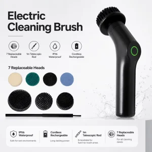 Product 7 in 1 Home Multi function Electric Manual Eco Friendly Cleaner Brush for Household Outdoor Bathroom Kitchen