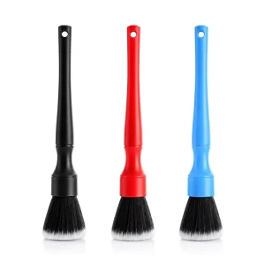 Professional Car Detailing Brush Set 24cm Soft & Stiff Nylon Bristles PP Handle Auto Interior Dashboard Air Vent Cleaning Tool