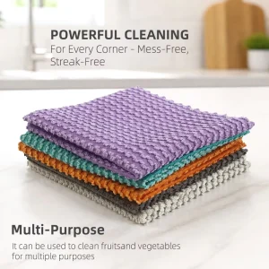 Professional Cleaning Cloth Microfiber Cleaning Cloth Roll Powerful Cleaning for Kitchen Counter