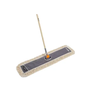 Professional Cut End Industrial Wide Flat Mop Head Reusable Cotton Cleaning Dust Mop Head for Warehouse Hotel Floor Care