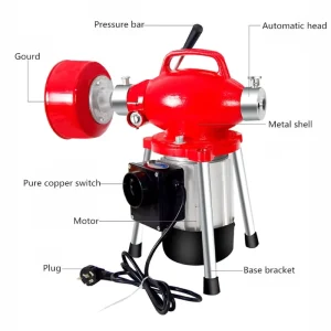 Professional Drain Dredging Machine Electric Sewer Pipe Dredging Machine Toilet Toilet Special Tools Commercial