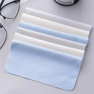 Professional Eco Friendly Anti Fog Customized Design Suede Cleaning Cloth Square Shape for Computer Mobile Phone No Lens Damage