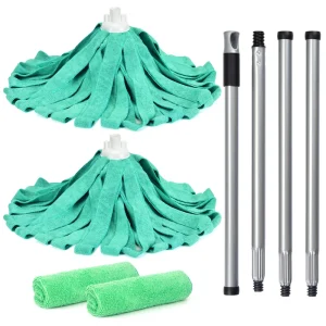 Professional Factory Made Durable Washable Microfiber Strip Cloth Mop for Cleaning Refill Head