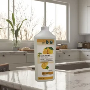 Professional Grade Lemon Scented Dishwashing Detergent Food Grade Fruit Vegetable Soap Liquid Form Kitchen Plastic Bottle CN SHN