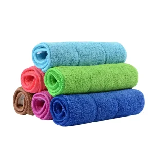 Professional Heavy Duty Two Tone Warp Knitted Super Water Lock Microfiber Cloth for Auto Body Washing Car Interior Care