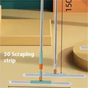 Professional Hotel Floor Scraper with Long Handle and Stainless Steel Cleaning Tool for Daily Duties and Squeegee